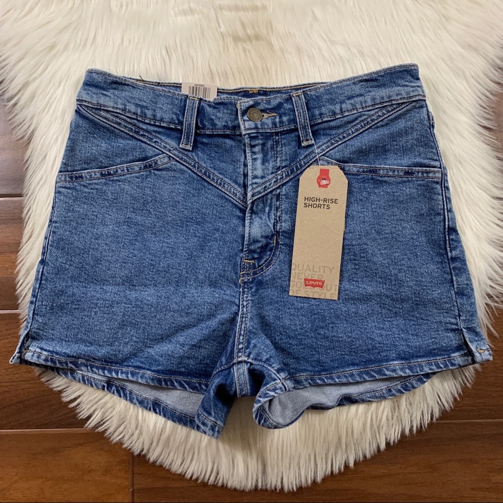 Levi's Size 29 Medium Wash High Rise Denim Shorts